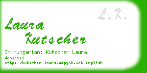 laura kutscher business card